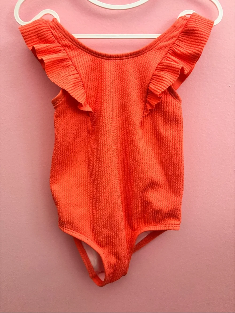 Kids Coral Ruffle One-Piece Swimsuit - carters